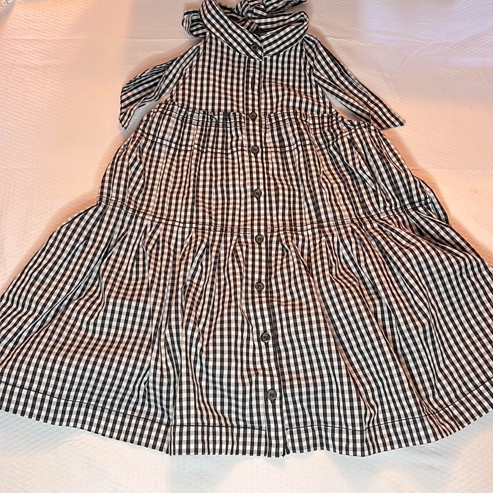 NWT FREE PEOPLE TAKE IT EASY PLAID HALTER TOP BLACK/WHITE SIZE XS - Picture 2 of 7